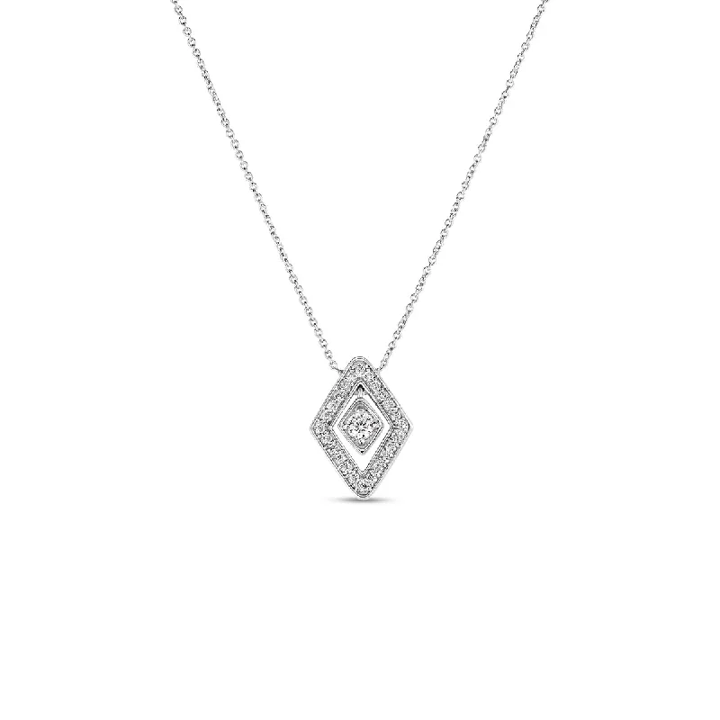 Women’s custom gemstone necklaces-Roberto Coin Diamante Small Diamond Necklace