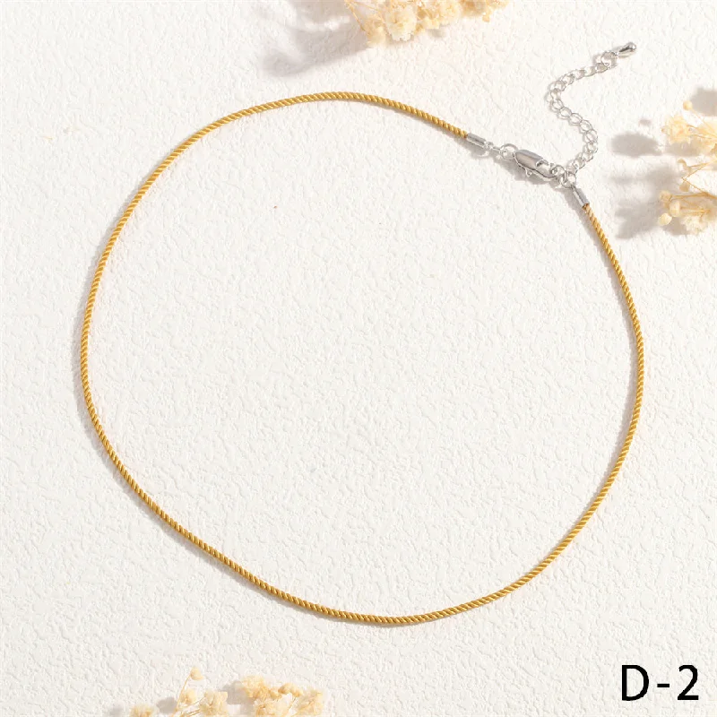 NE2173-Turmeric Platinum Tail Chain