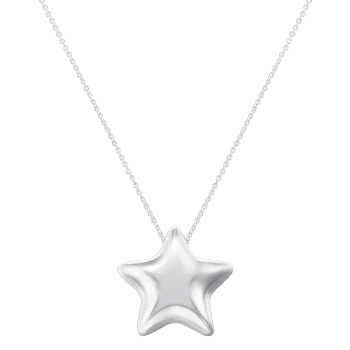 Vl513 White Gold Color Star Necklace