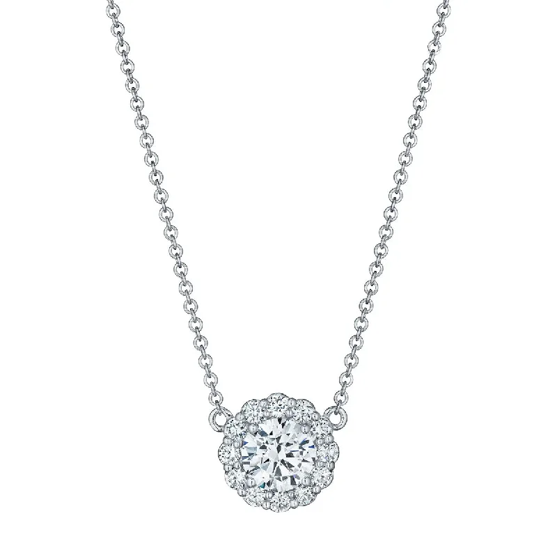 Women’s gold necklaces-Tacori Full Bloom Diamond Necklace