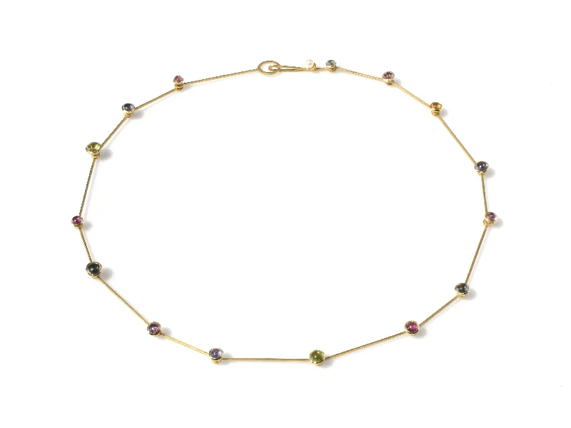 Women’s flower necklaces-Lucy in the Sky with Sapphires Necklace