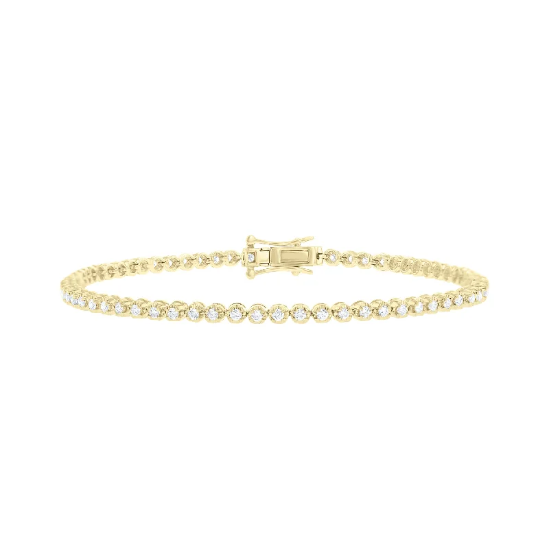 Women’s woven bracelets-Women’s woven bracelets-Endless Diamond Tennis Bracelet 1ct