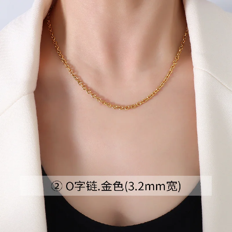 P1121 Gold O-Shaped Chain