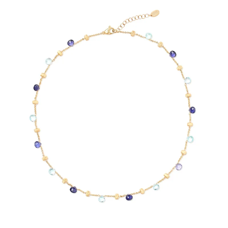 Women’s delicate necklaces-Marco Bicego Paradise Single Strand Topaz & Iolite Necklace