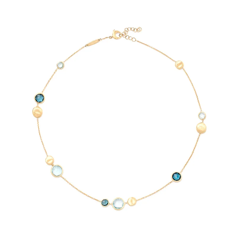 Women’s designer necklaces-Marco Bicego Jaipur Color Mixed Topaz Necklace