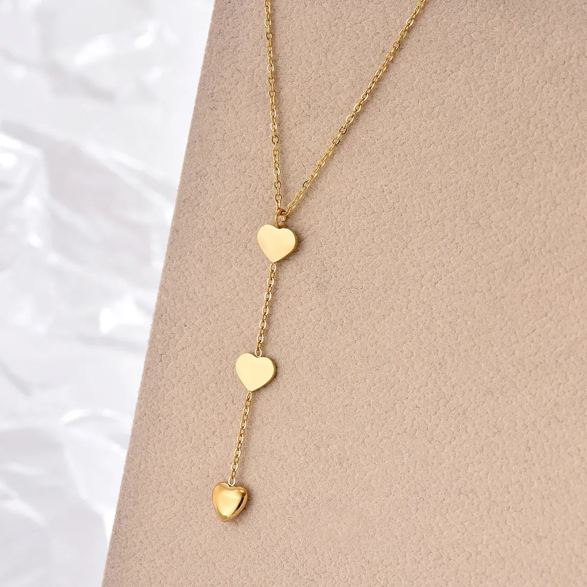 Women’s luxury pearl necklaces-Modern Style Heart Shape Stainless Steel Polishing Plating 14k Gold Plated Pendant Necklace