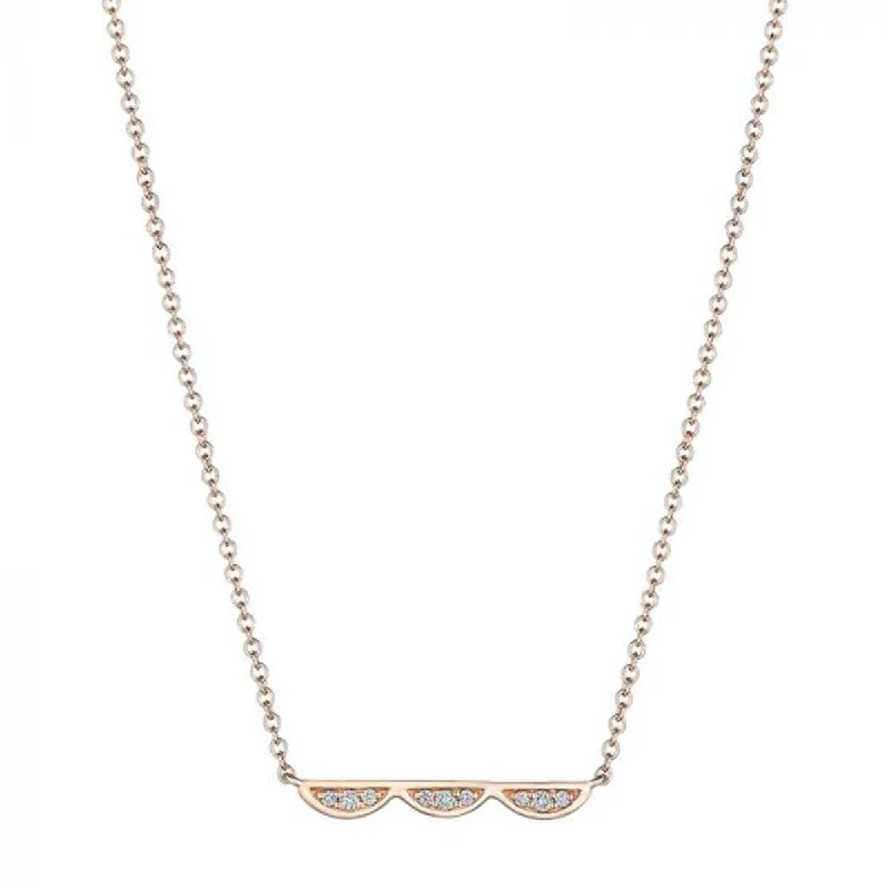 Women’s pendant necklaces for women-Tacori Closed Three Crescents Diamond Necklace