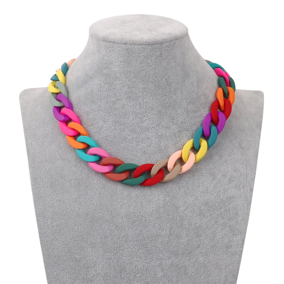 Women’s chic necklaces-1 Piece Fashion Solid Color Arylic Patchwork Women's Necklace