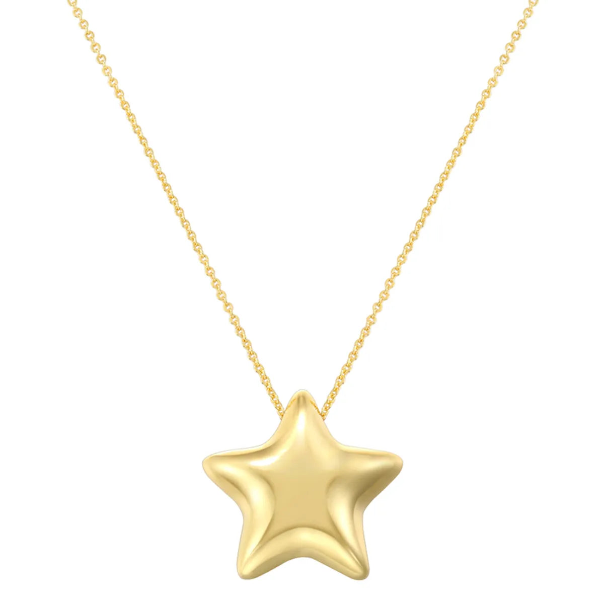 Vl513 Gold Star Necklace