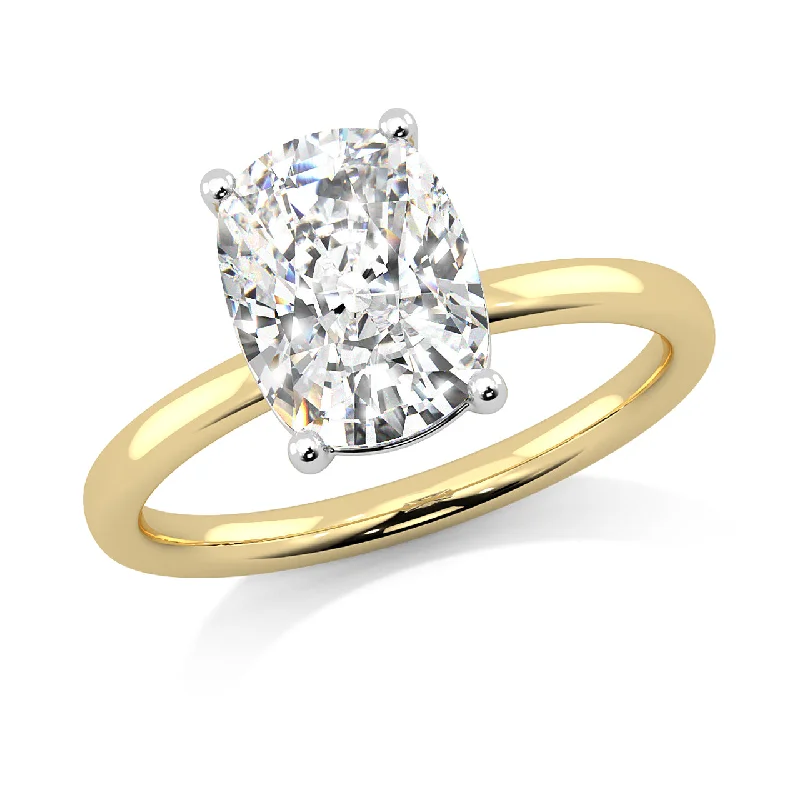 Women’s unique engagement rings-3.03ct IGI CERTIFIED Lab Grown Cushion-Cut Diamond Engagement Ring