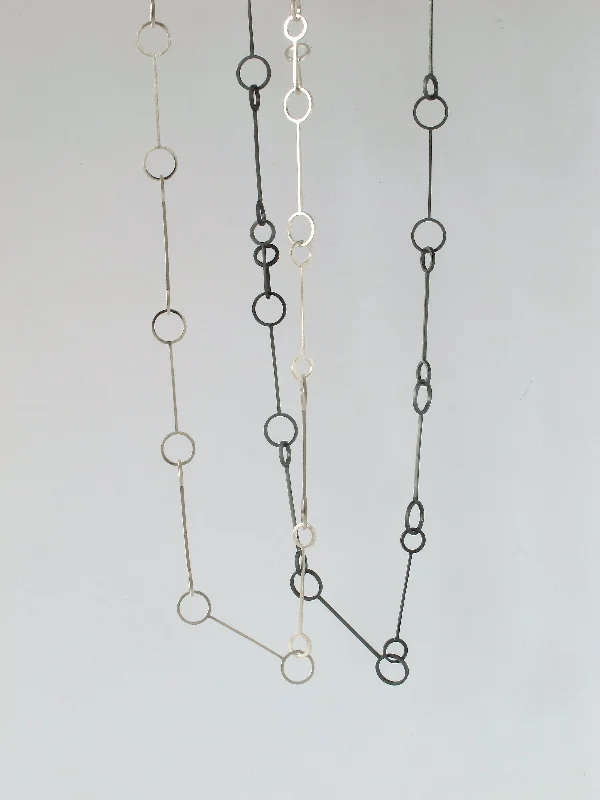 Women’s geometric necklaces-New Tangent Necklace Long