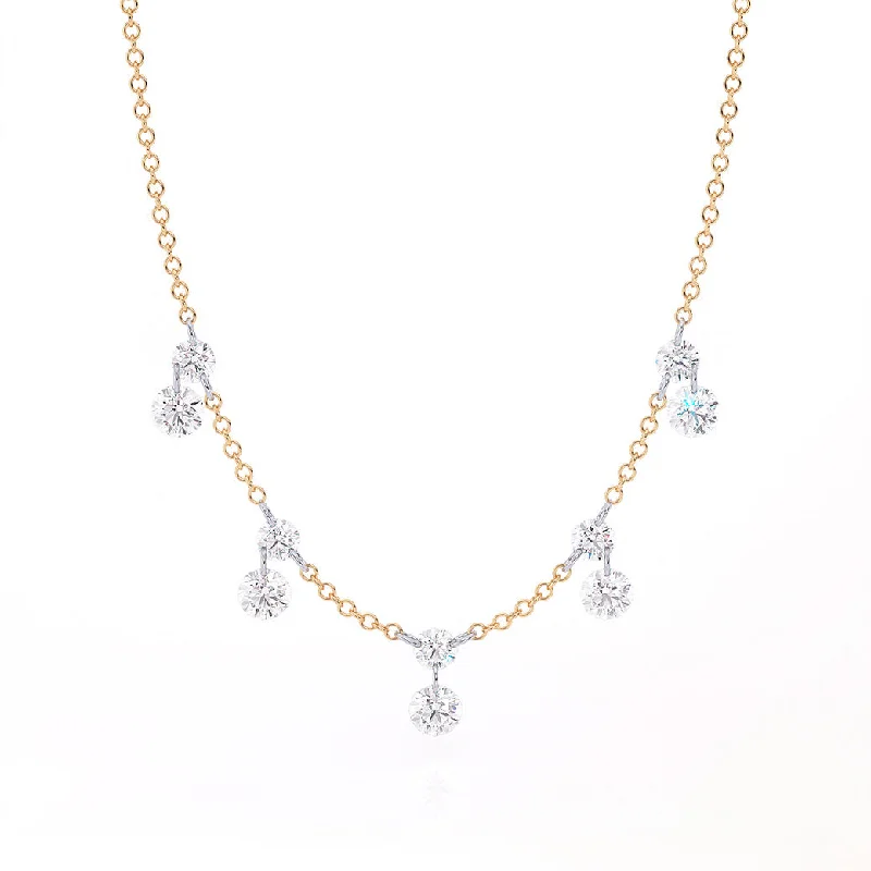 Women’s elegant pendant necklaces-Aresa New York Shelley No. 10 Diamond Necklace