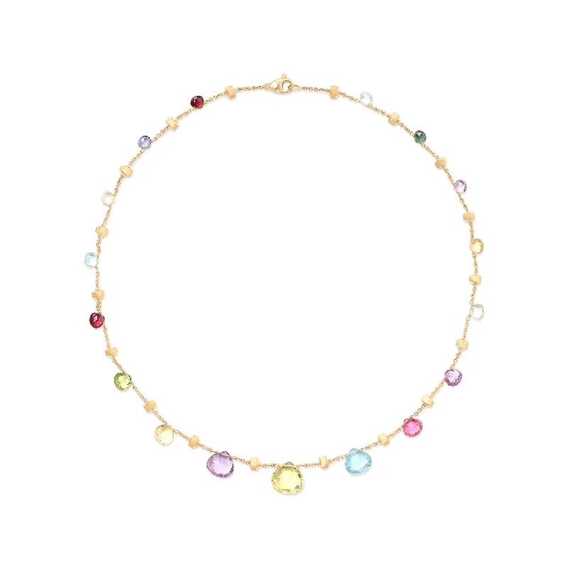 Women’s vintage-inspired necklaces-Marco Bicego Paradise Gemstone Graduated Necklace