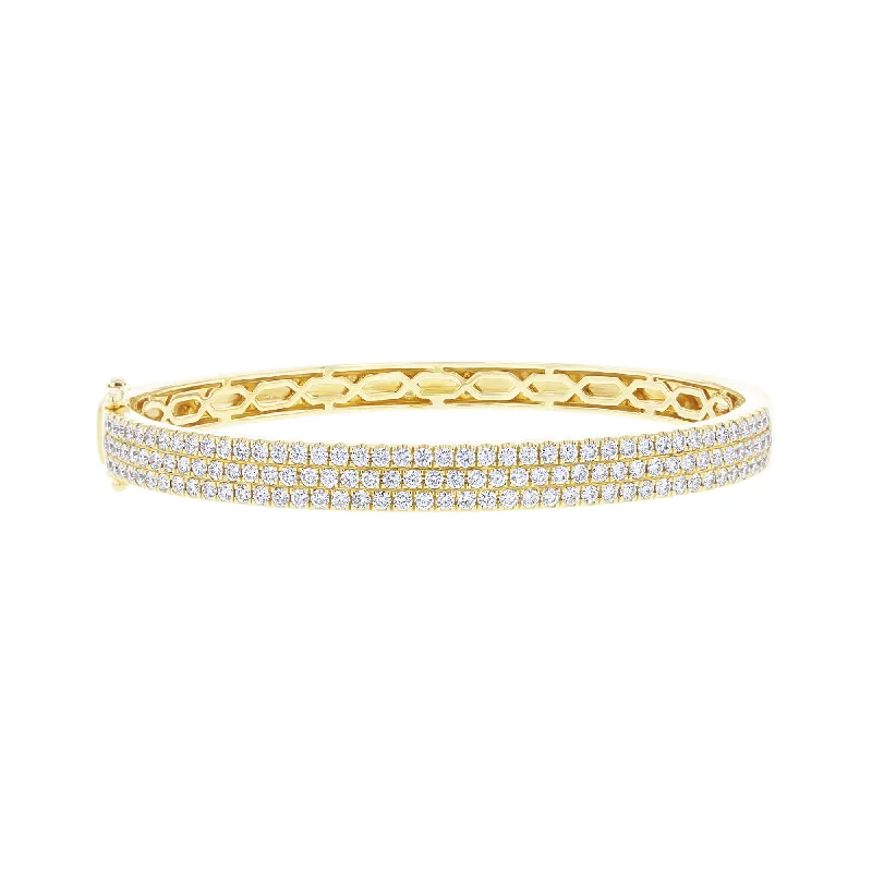 Women’s elastic bracelets-Women’s elastic bracelets-Pia Pave Diamond Bangle Bracelet