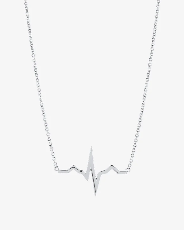 Women’s fashion necklaces-Heartbeat EKG Necklace