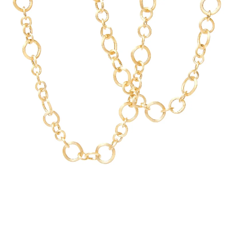 Women’s geometric necklaces-Marco Bicego Jaipur Gold Convertible Link Necklace